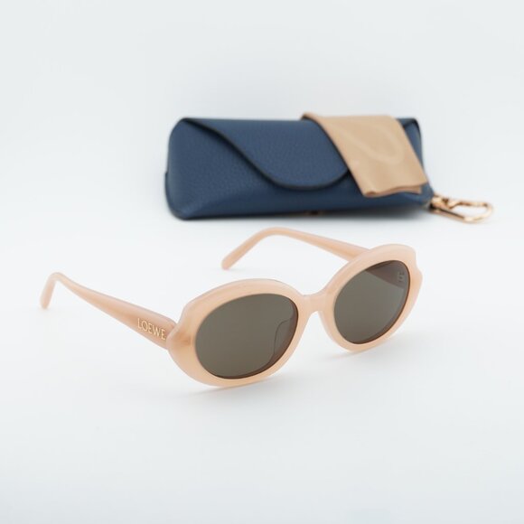 Loewe LW40147F 72E Geometric Sunglasses – Pink\\Brown main image 4